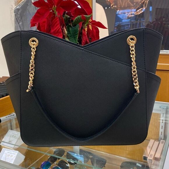 NWT MICHAEL KORS Jet Set Large  Tote Shoulder Bag Saffiano Leather - Picture 2 of 5